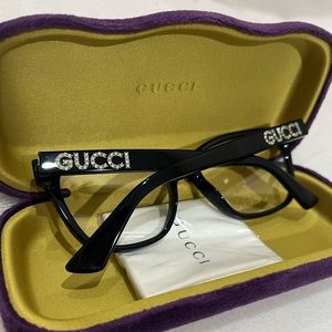 Brand New GUCCI Rhinestone-Embellished Glasses